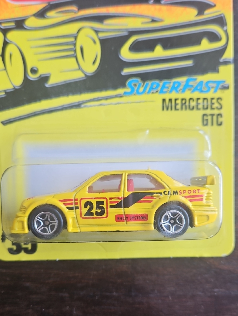 NWT 1997 Matchbox Mercedes GTC - Yellow